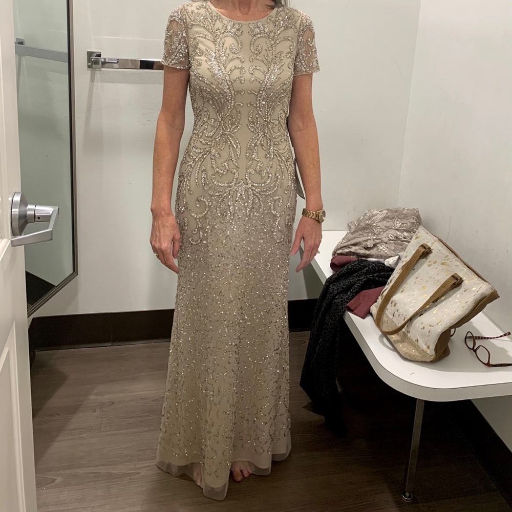 Adrianna Papell beaded gown